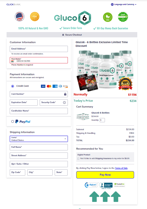 Gluco6-Secure-Checkout